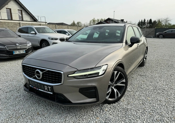 Volvo V60 cena 99990 przebieg: 92000, rok produkcji 2019 z Strumień małe 704